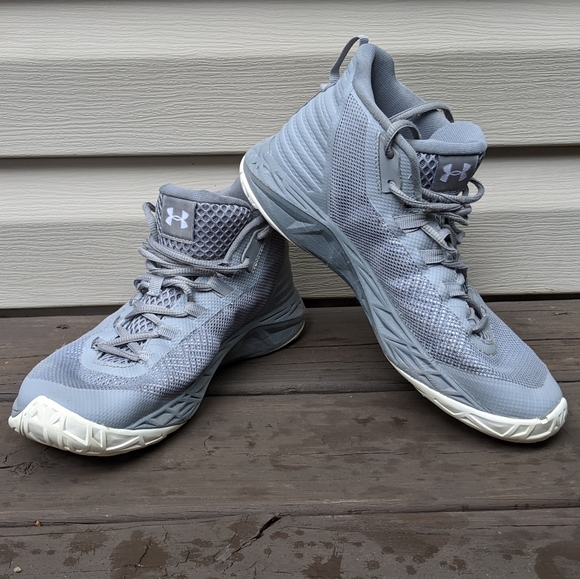 Gray Under Armour Basketball Shoes - Picture 1 of 6
